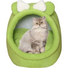 Nerotex Kedi ve Küçük Irk Köpek Yatağı Yuvası Polar Kulaklı Alaska PLRKLK