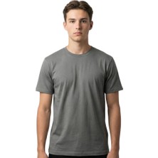 Trender  Süprem O Yaka Erkek T-Shirt 2020-1 Açık Haki
