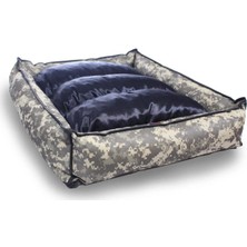Nerotex Yıkanabilir Kamufle Kedi Köpek Minderi Ve Yatağı Fermuarlı 70x80