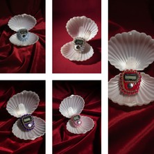 Makeops Istridye Kutu Hediyelik (Mevlid Çeyizlik Hac Umre)Süslü Taşlı Zikirmatik 50 Adet