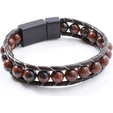 Moncuk Design Doğaltaş Deri Bileklik 33512B2D8M9