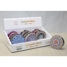 Tncline Taşlı El Aynası Yuvarlak Ince Model 3 (Tunçline)