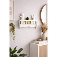 Novatech İnovasyon Dekoratif Raf Ev Dekorasyonu Çift Taraflı Bant Ile Kullanım Biblo Rafı Modern Duvar Dekorasyonu