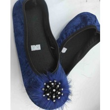 Bena Babet Kadın Lacivert Taşlı Pisi Pisi Ev Babeti