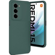 Redmi 15 4g Auto Focus Karbon Kapak - Koyu Yeşil