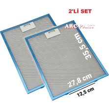 ARC-PART Termikel 27,8X35,5 cm Davlumbaz Alüminyum Filtre - 2'li Set