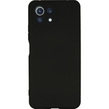 Mi 11 Lite Kılıf Nano Içi Kadife Silikon - Siyah