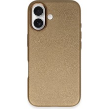 Iphone 16 Wonder Deri Magsafe Kapak - Bronz