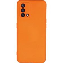 A74 4g Kılıf Nano Içi Kadife Silikon - Turuncu