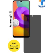 FoxPower Samsung M22 Mat Hayalet Nano Cam Darbelere Karşı Dayanıklı Esnek Nano Ekran Koruyucu