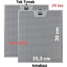 ARC-PART Dominox DA621 D Wh Beyaz Davlumbaz Alüminyum Filtre 25,3 x 30 cm (2'li Set)