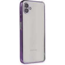 Galaxy A04 Kılıf Lensli Silikon - Mor