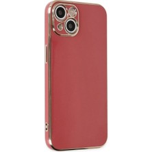 Iphone 14 Kılıf Volet Silikon - Kırmızı