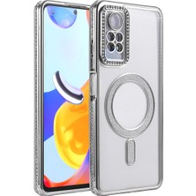 Redmi Note 12 4g Joke Simli Magneticsafe Kılıf - Gümüş