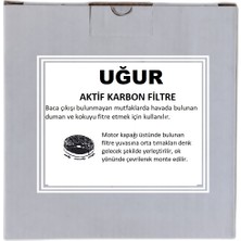 ARC-PART Uğur Uad 6012 BA3D Beyaz Davlumbaz Karbon Filtre - 1 Takım (2 Adet)