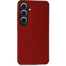 Galaxy S24 Kılıf Loop Deri Silikon - Kırmızı