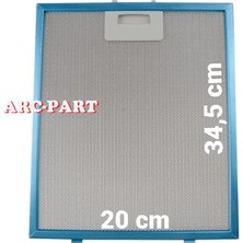 ARC-PART Beko Ade 62540 S Siyah Davlumbaz Alüminyum Filtre - 20X34,5 cm