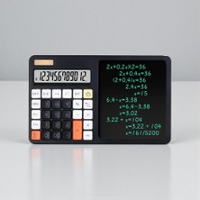 Karasu Renkli Silinebilir Yazı Tahtalı Hesap Makinesi