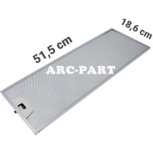 ARC-PART Profilo Aspiratör Alüminyum Filtre Tek Tırnak 18,6X51,5 cm