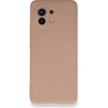 Mi 11 Kılıf Nano Içi Kadife Silikon - Pudra