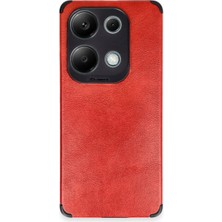 Redmi Note 13 4g Kılıf Loop Deri Silikon - Kırmızı