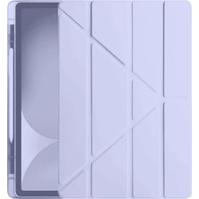 Galaxy Tab S10 Fe 13.1 Kalemlikli Hugo Tablet Kılıfı - Açık Mor