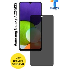 FoxPower Samsung A22 Mat Hayalet Nano Cam Darbelere Karşı Dayanıklı Esnek Nano Ekran Koruyucu