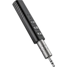 Sevimle Store Bluetooth 4.1 Aux Adaptör Kit, Kablosuz Araç Ses Sistemi Dönüştürücü, Dahili Mikrofon, 4 Saat Pil Ömrü, Mini Taşınabilir, Yüksek Sinyal Kalitesi, +-42DB Mikrofon Hassasiyeti, XR1510, Siyah