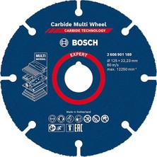 Sevimle Store 1x Expert Carbide Multi Wheel Kesici Diskler (Sert Ahşap, Çivili Ahşap, Plastik, Alçıpan Panel, Ø 125 Mm, Aksesuar Küçük Avuç Taşlama Makinesi)