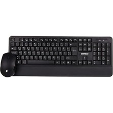 Sevimle Store KM-6176 Offıcal Siyah Kablosuz Combo Q Multimedia Klavye + Mouse Set