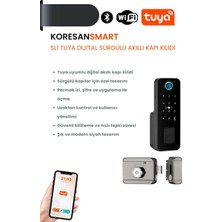 Koresan Sl1 Tuya Dijital Sürgülü Akıllı Kapı Kilidi