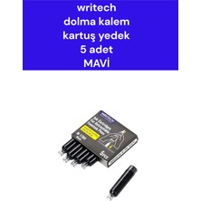 Writech  Dolma Kalem  Kartuş Yedek  5 Adet  Mavi