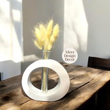 Merz Design Decor Dekoratif Yuvarlak Tüplü (Çiçek Dahil) Vazo