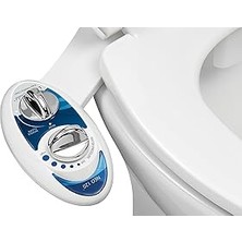 SanalAMCA Store Luxe Bidet Neo 120 Kendini Temizleyen Mekanik Tuvalet Bidesi, Mavi/beyaz