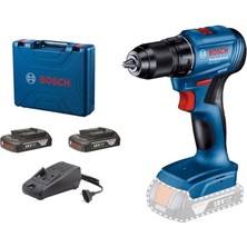 Sevimle Store Professional Gsr 185-LI Akülü Delme Vidalama Makinesi (18 Volt, 2 x 2,0 Ah Akü, Şarj Cihazı, Yumuşak/sert Tork: 21/50 Nm; L-Case Plastik Çanta)