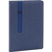 Aris Premium Dokulu Lacivert Ajanda - Lastikli ve Şık Kapak Tasarımı