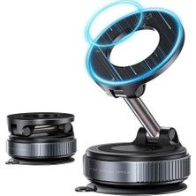 Eco Port 360 Dönebilen Ayarlanabilir Araç Içi Tutucu Kullanılabilen Vakumlu K007 Magsafe Telefon Tutucu