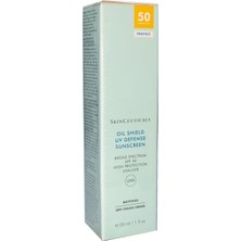 Skinceuticals Koyu Leke Görünümünü ve Cilt Tonu Eşitsizliği Azaltıcı Oil Shield Uv Defense Spf 50 Güneş Kremi 30ML