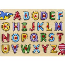 NessiWorld 130443 Ahşap Raptiyeli Bultak Alfabe