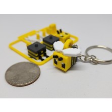 MakinoLab Piksel Tasarım Arı Anahtarlık - Kendin Yap (Dıy) Kit Kart Figür
