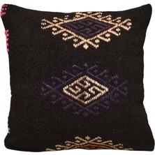 Zehra Abla Halı Yeni El Dokuma Dekoratif Kilim Kırlent Yastık Kılıfı 6780