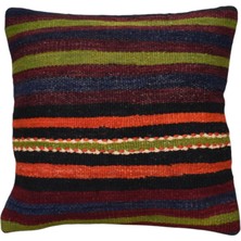 Kilim Antik El Dokuma Dekoratif Kilim Kırlent Yastık Kılıfı 1220 - Yeni - Çok Renkli
