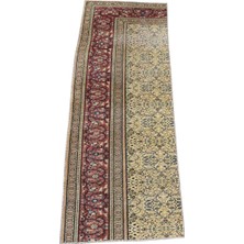 Zehra Abla Halı Vintage El Dokuma Çiçekli Bünyan Kayseri Mini Yolluk Yün Halısı 6723