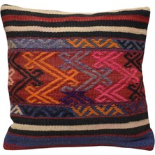 Zehra Abla Halı Yeni El Dokuma Dekoratif Kilim Kırlent Yastık Kılıfı 6782