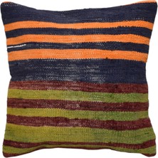 Kilim Antik El Dokuma Dekoratif Kilim Kırlent Yastık Kılıfı 1216 - Yeni - Çok Renkli