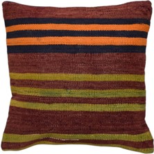 Kilim Antik El Dokuma Dekoratif Kilim Kırlent Yastık Kılıfı 1207 - Yeni - Çok Renkli