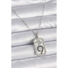 Ayder Timya 316L Çelik Gümüş Renk Zincir Akrep Burcu Zirkon Taşlı Kadın Kolye (Timya/1395) 191268