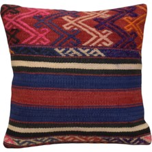 Kilim Antik El Dokuma Dekoratif Kilim Kırlent Yastık Kılıfı 1246 - Yeni - Çok Renkli