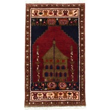 Kilim Antik El Dokuma Seccade Mihraplı Namazlık Ihlara Vadisi Yün Halı 0810 - Yeni - Çok Renkli