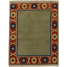 Kilim Antik El Dokuma Oygulu Kabartmalı Niğde Kars Yörük Yün Halı 0825 - Yeni - Çok Renkli
